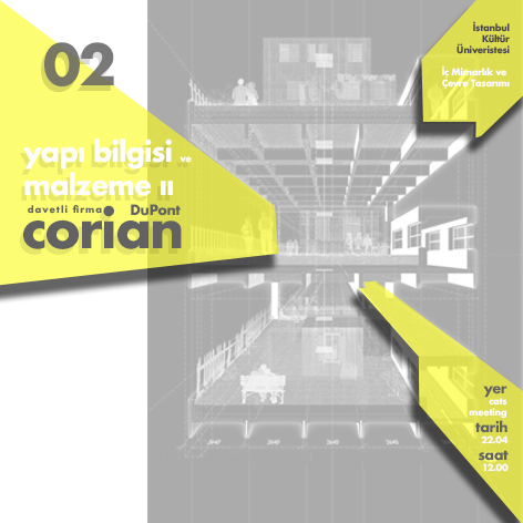 “Yapı Bilgisi ve Malzeme II Dersi Seminerleri: Dupont/Corian”