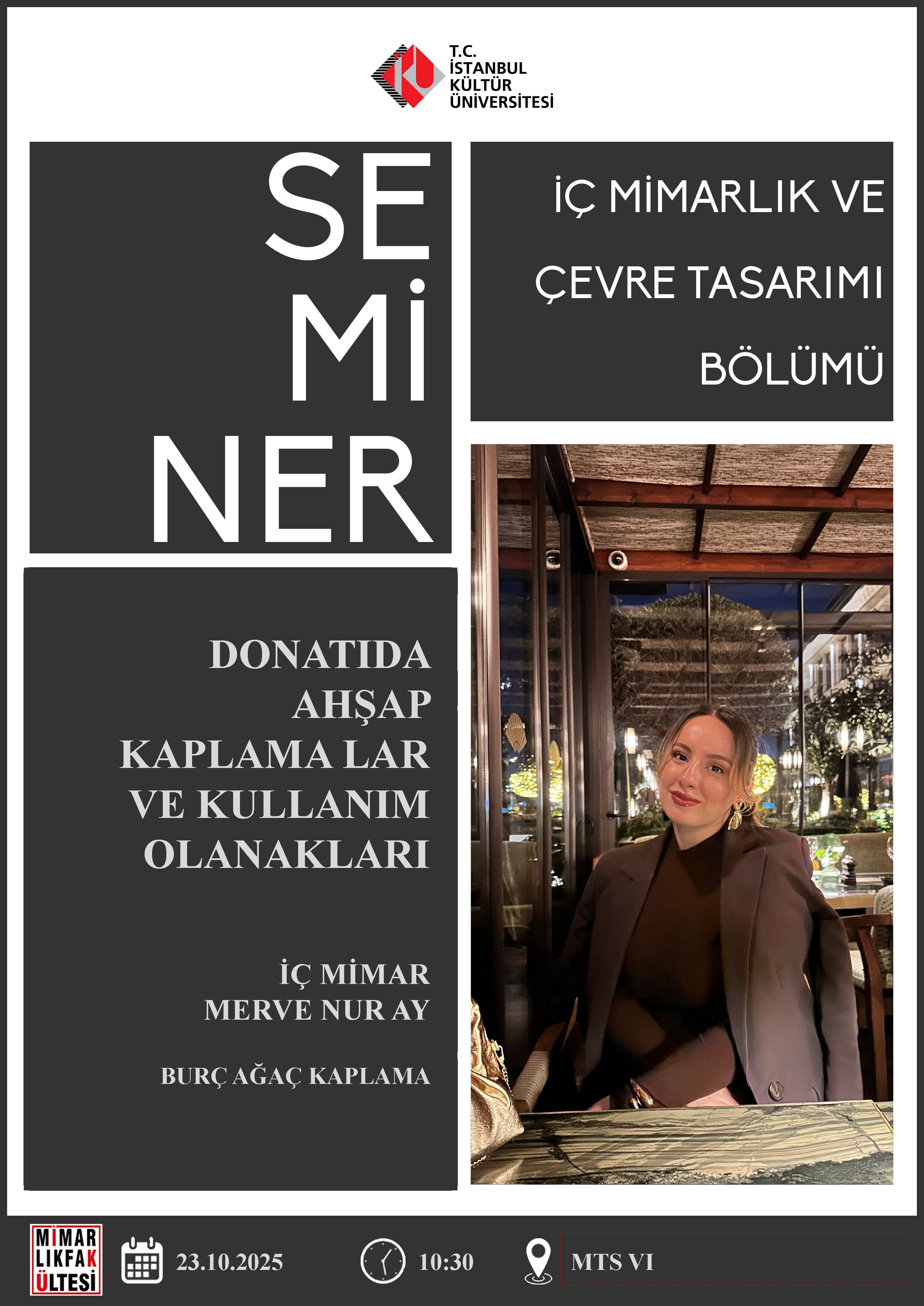 “Donatıda Ahşap Kaplamalar ve Kullanım Olanakları” Semineri